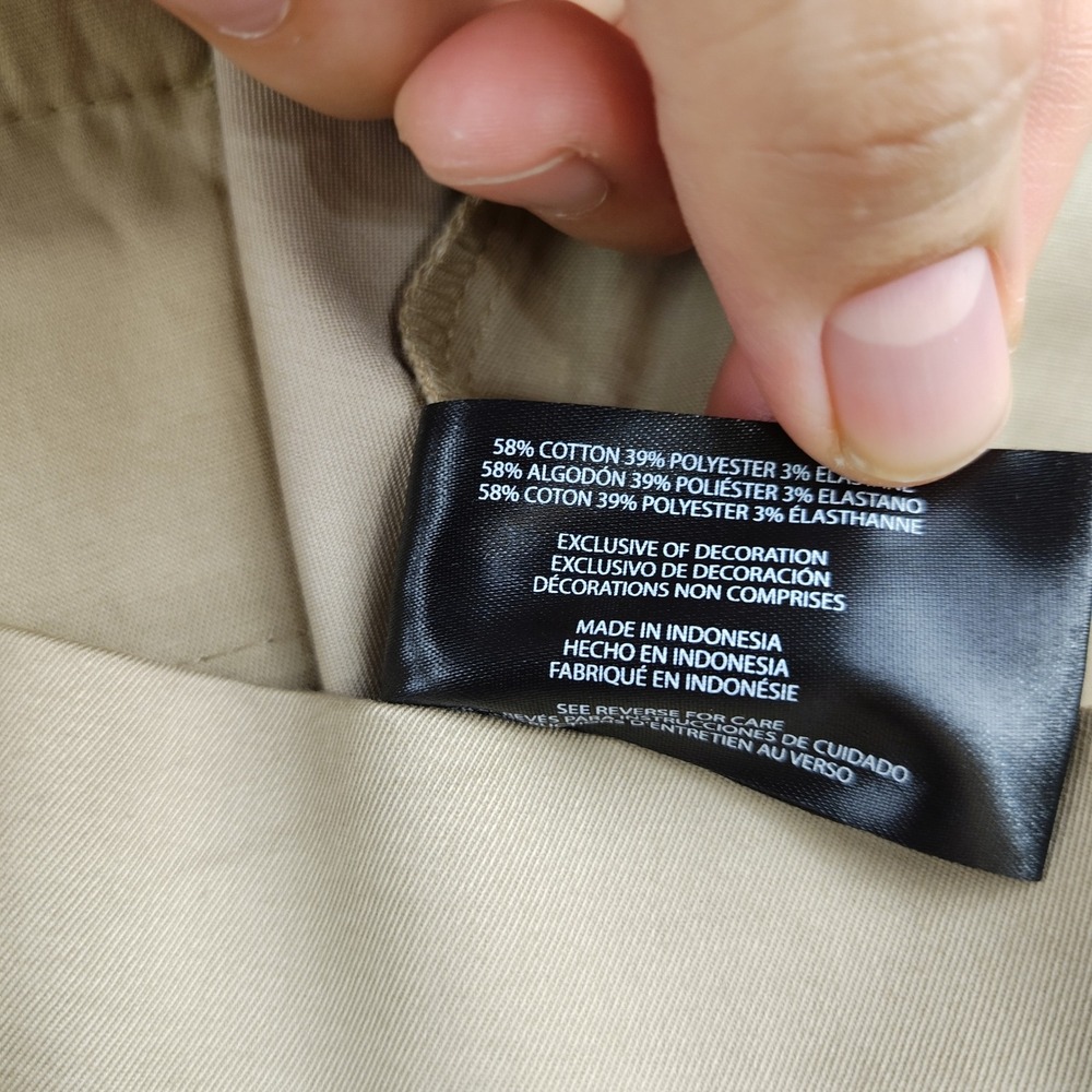 Banana Republic Cotton Shorts Mens 34 Chino Khaki Tan EUC - Picture 5 of 7